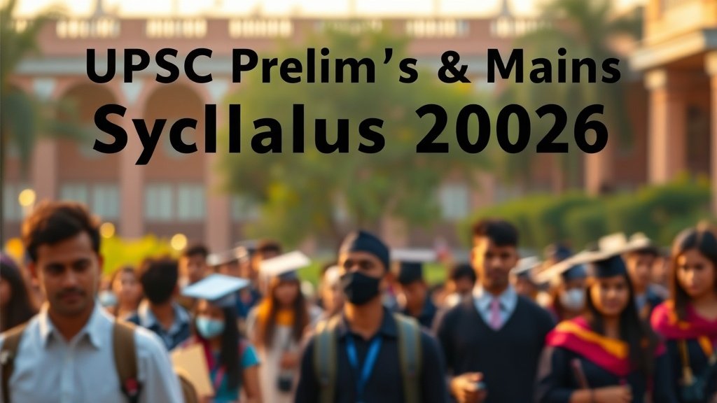UPSC Civil Services Exam 2026: In-Depth Syllabus Overview, Exam Format & Critical Dates