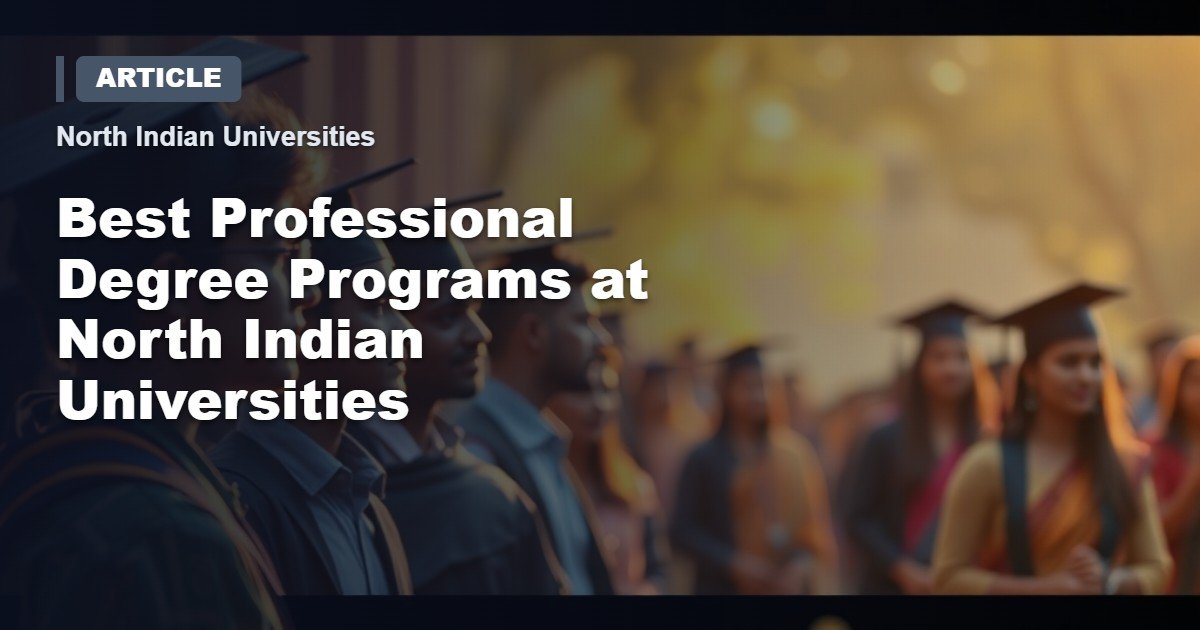 Top Professional Degree Programs in North India: Delhi, Uttar Pradesh, Punjab & Haryana