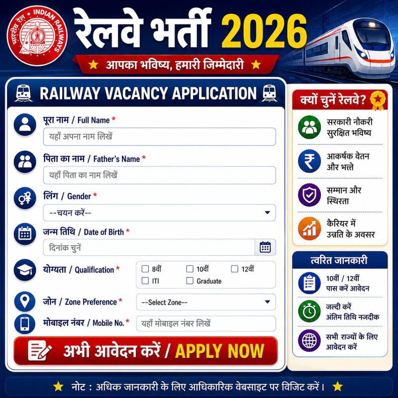 RRB Recruitment 2026: Career Openings, Requirements & Application Guide