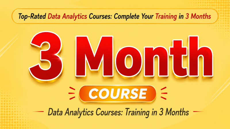 Accelerated 3-Month Data Analytics Training Program - Quick Learning Pathway